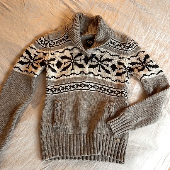 TNA Sea To Sky Wool Shawl Neck Sweater Medium - Picture 1 of 5